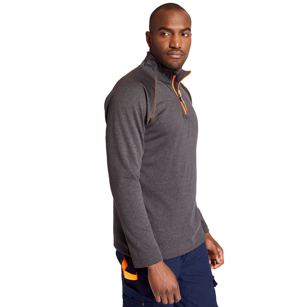 Hanorac Timberland Barbati Gri Inchis - Pro® Understory Quarter-Zip Fleece - Romania - QKLTDN134